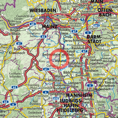 Landkarte Alsheim