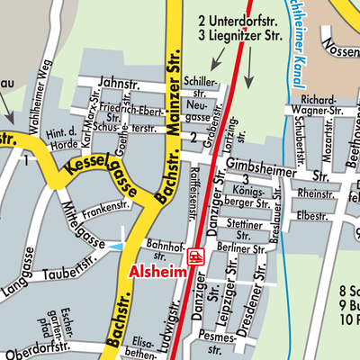 Stadtplan Alsheim