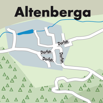 Stadtplan Altenberga