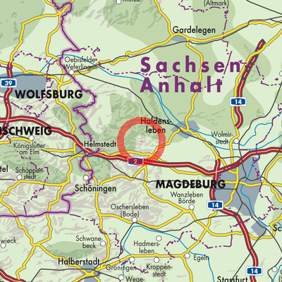 Landkarte Altenhausen