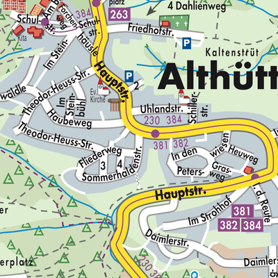 Stadtplan Althütte