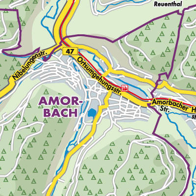 Übersichtsplan Amorbach