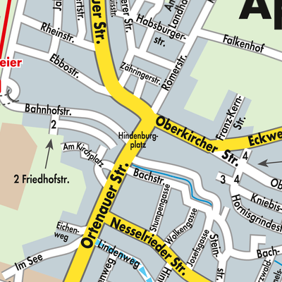 Stadtplan Appenweier