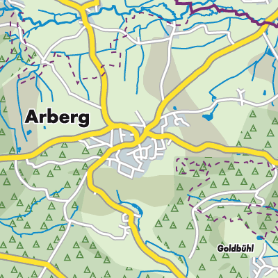 Übersichtsplan Arberg