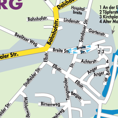 Stadtplan Arneburg