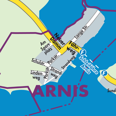 Stadtplan Arnis
