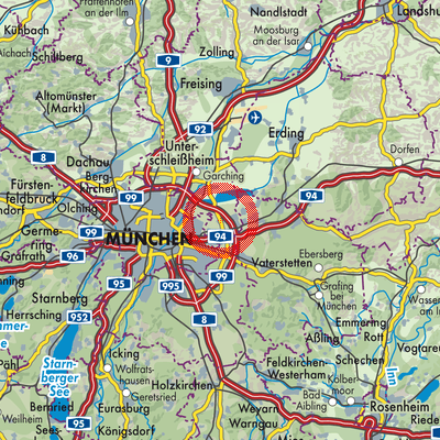 Landkarte Aschheim