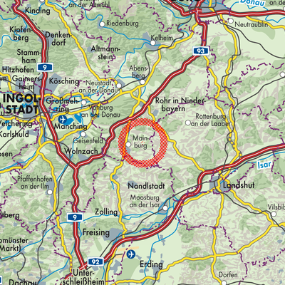 Landkarte Attenhofen