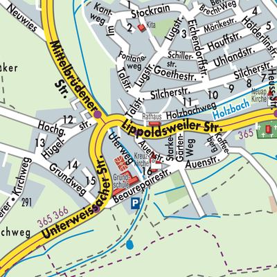 Stadtplan Auenwald