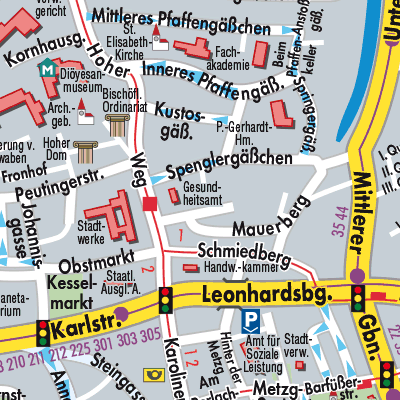 Stadtplan Augsburg