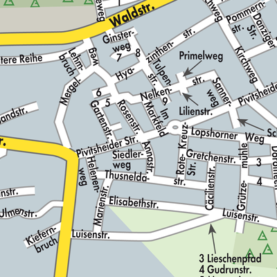 Stadtplan Augustdorf