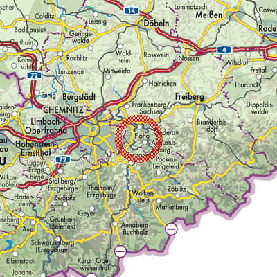 Landkarte Augustusburg