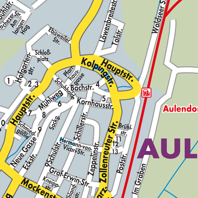Stadtplan Aulendorf