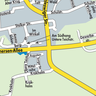Stadtplan Böklund
