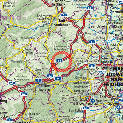 Landkarte Börrstadt