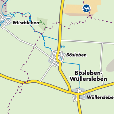 Übersichtsplan Bösleben-Wüllersleben