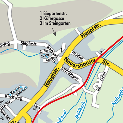 Stadtplan Bötzingen