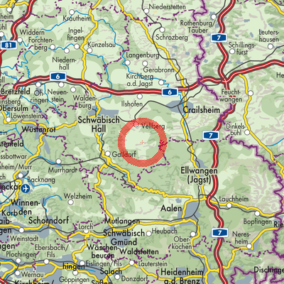 Landkarte Bühlertann