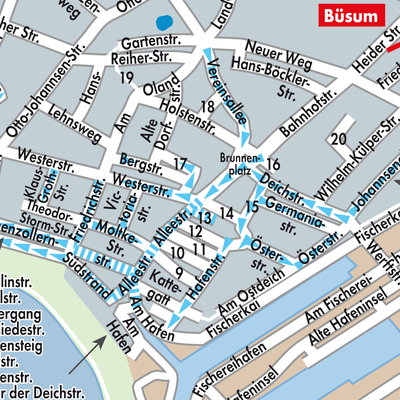 Stadtplan Büsum