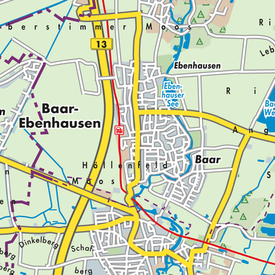 Übersichtsplan Baar-Ebenhausen