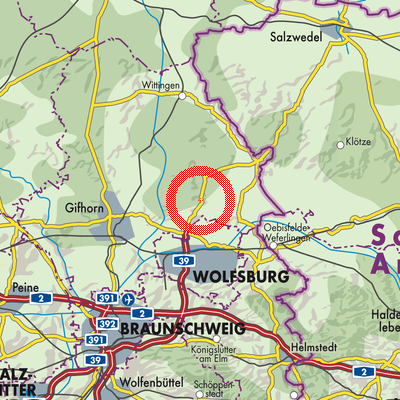 Landkarte Barwedel