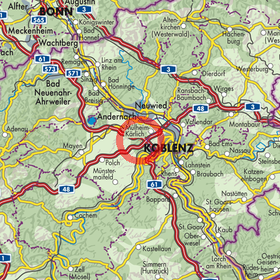 Landkarte Bassenheim