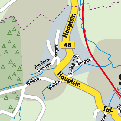 Stadtplan Bayerfeld-Steckweiler
