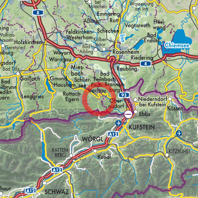 Landkarte Bayrischzell