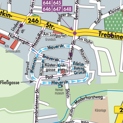 Stadtplan Beelitz