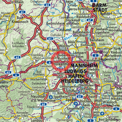 Landkarte Beindersheim