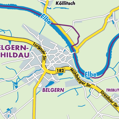 Übersichtsplan Belgern-Schildau