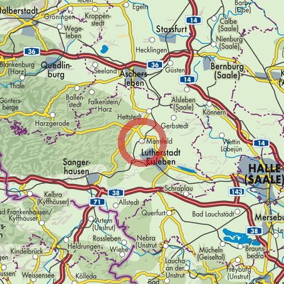 Landkarte Benndorf