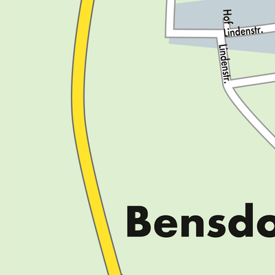 Stadtplan Bensdorf