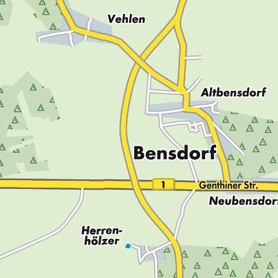 Übersichtsplan Bensdorf