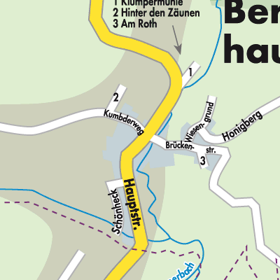 Stadtplan Bergenhausen