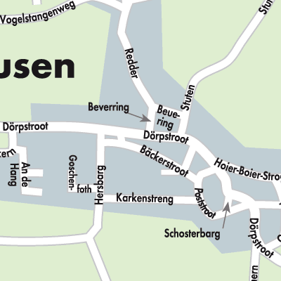 Stadtplan Bergenhusen