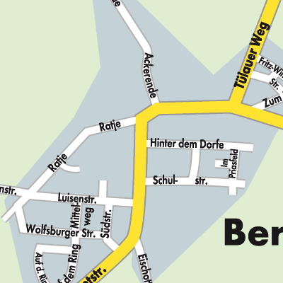 Stadtplan Bergfeld