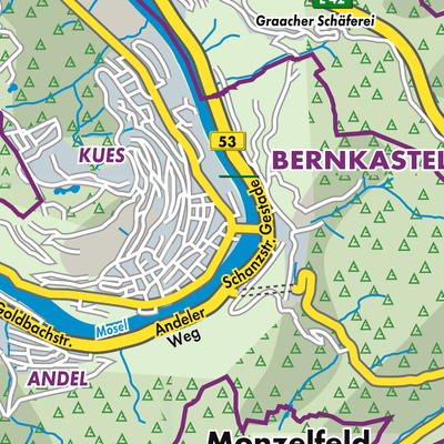 Übersichtsplan Bernkastel-Kues