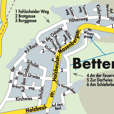 Stadtplan Bettenfeld