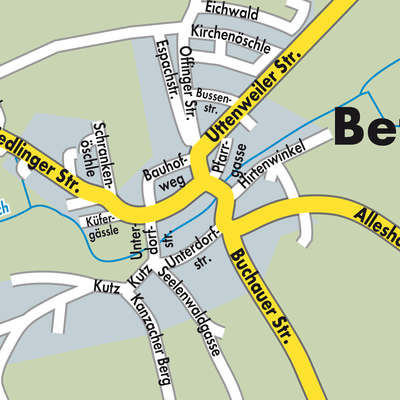 Stadtplan Betzenweiler