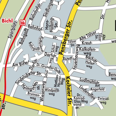 Stadtplan Bichl