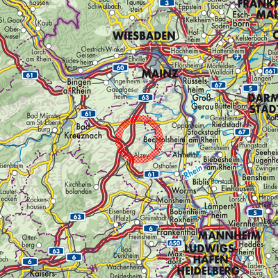 Landkarte Biebelnheim