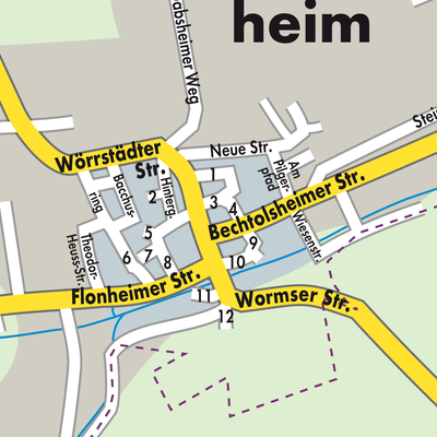 Stadtplan Biebelnheim