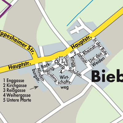 Stadtplan Biebelsheim