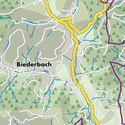 Übersichtsplan Biederbach