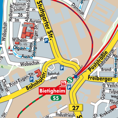 Stadtplan Bietigheim-Bissingen