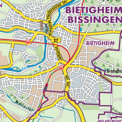 Übersichtsplan Bietigheim-Bissingen