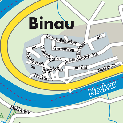 Stadtplan Binau