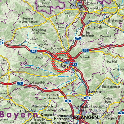 Landkarte Bischberg