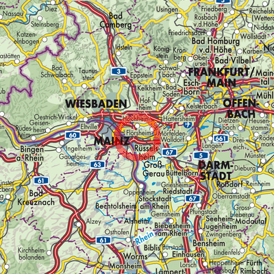Landkarte Bischofsheim